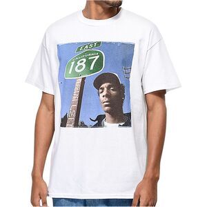 Merch Traffic Mens Snoop Dog Graphic T-Shirt, White, XL, DM
